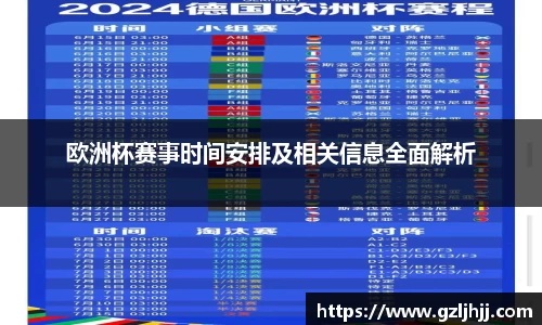 欧洲杯赛事时间安排及相关信息全面解析